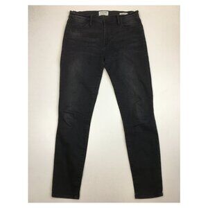 FRAME Denim Le High Skinny Nightfall Wash 5 Pocket Logo Button Slim Fit Jeans